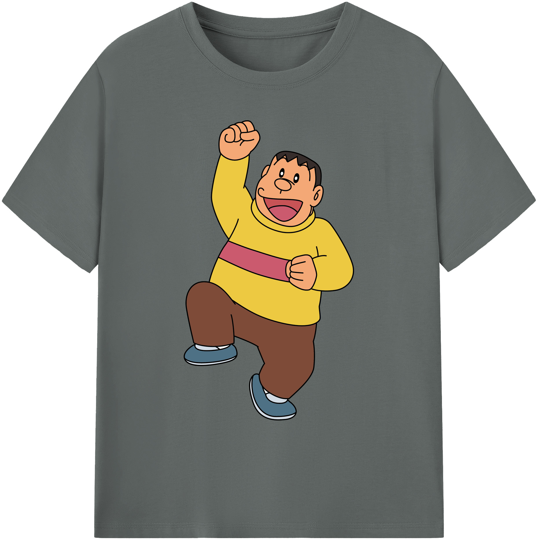 （画像用） ドラえもん 剛田武 Doraemon Gouta Takeshi 綿100％ メンズ半袖Tシャツ｜肌触りやわらか＆通気性